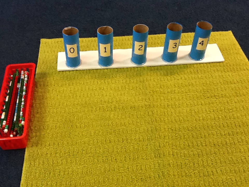 Tubes with numbers 0-4 on them