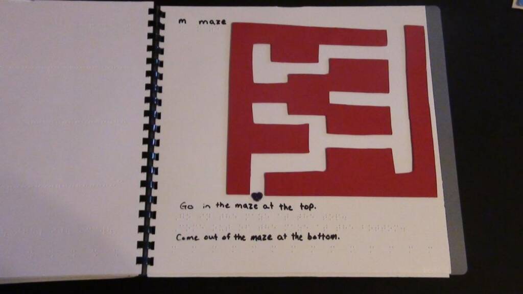 Red foam maze