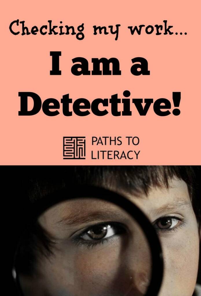 Collage of checking my work... I am a detective