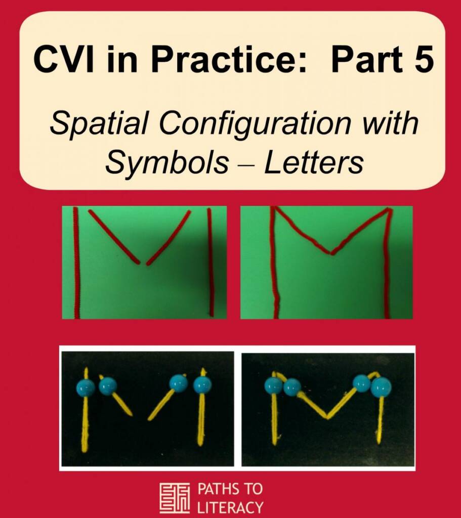 Collage of CVI in Practice: Part 5 -- Spatial Configuration with Symbols - Letters