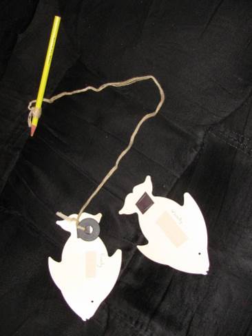 pencil with magnet and fish cards