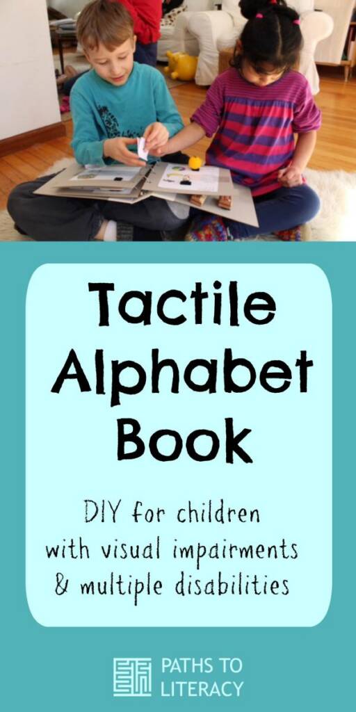 Collage of tactile alphabet book