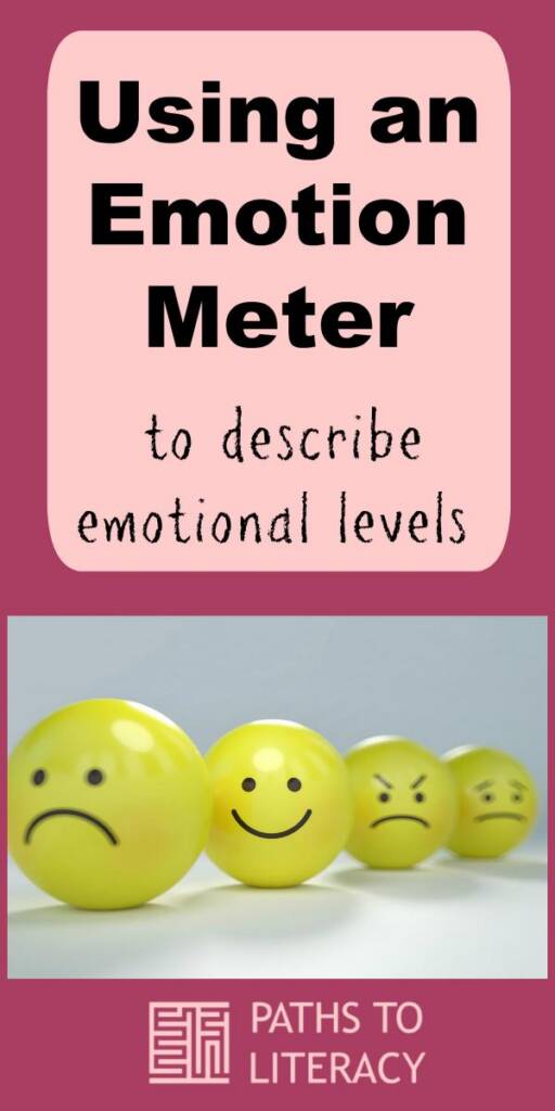 Using an emotion meter to describe emotional levels