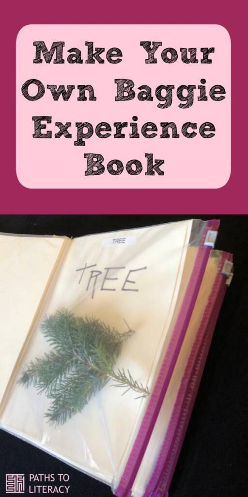 Collage of make your own baggie experience book