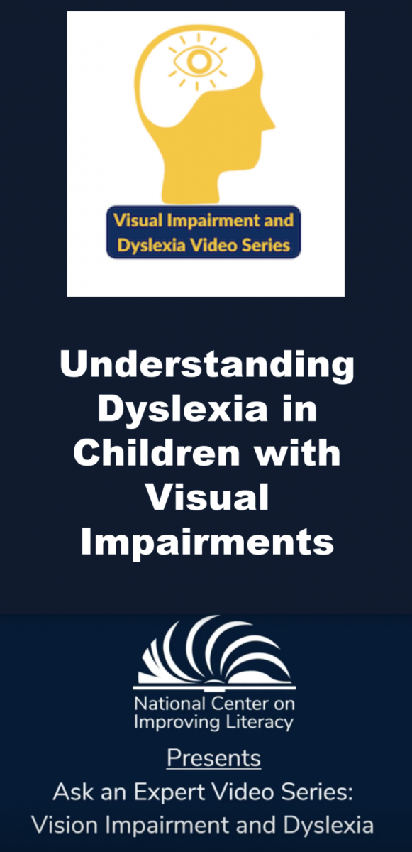 Collage of visual impairment and dyslexia