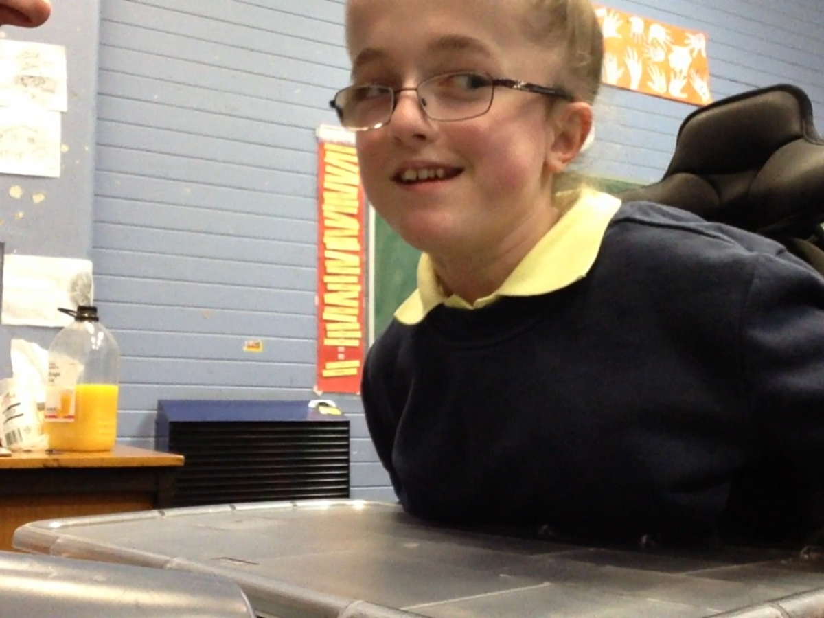 boy sitting at desk