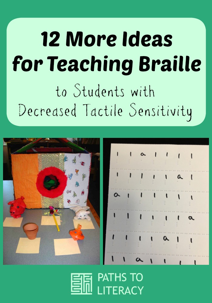 Collage of 12 more ideas for teaching braille