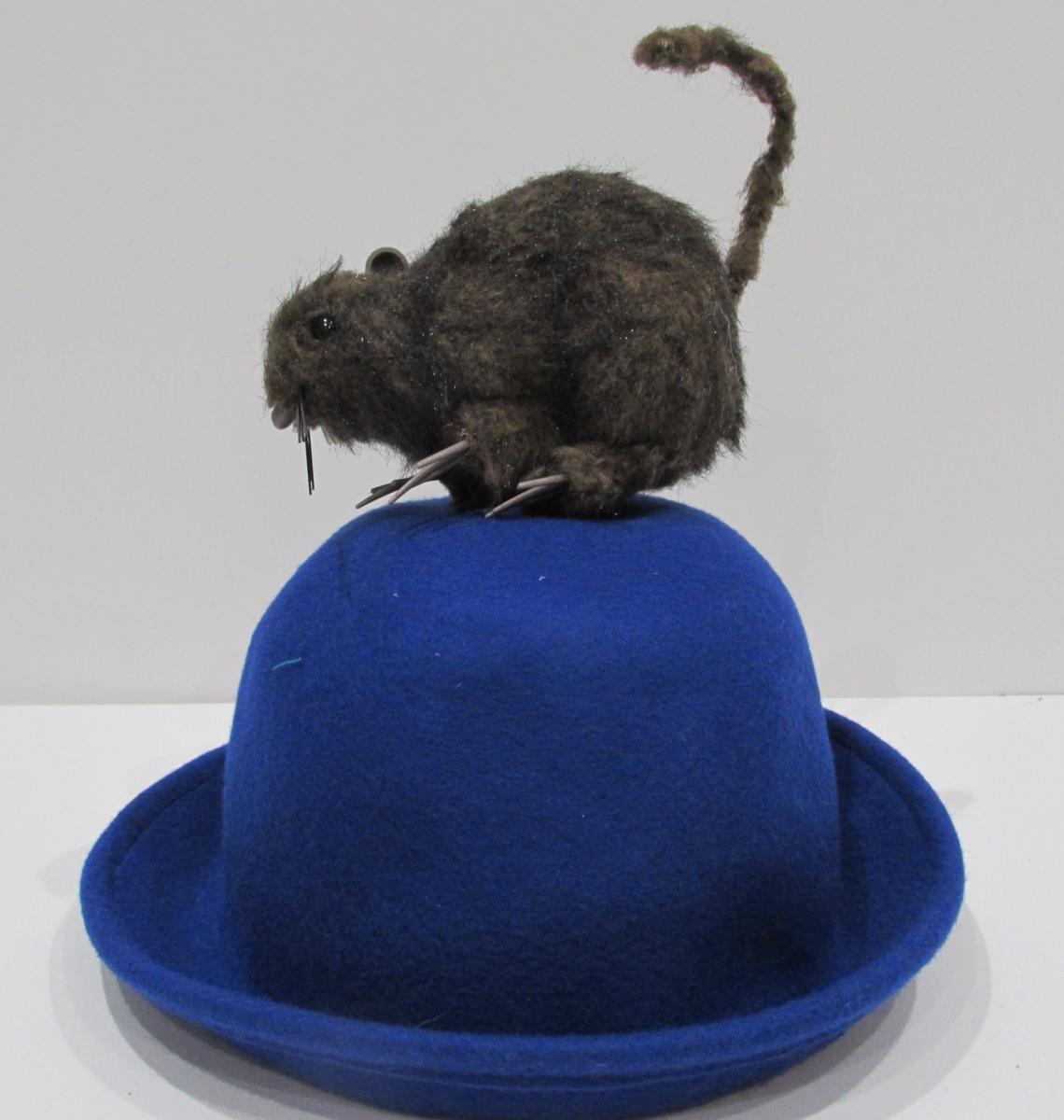 Rat on hat