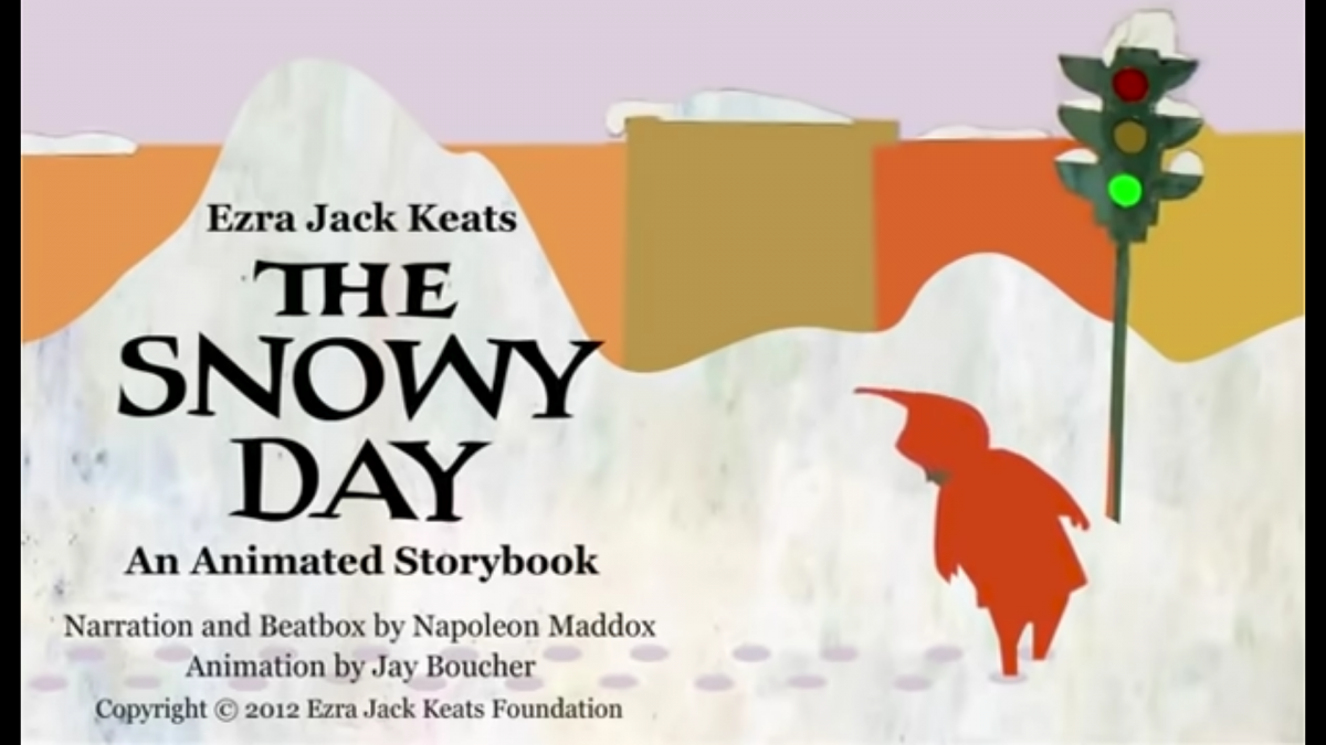 The Snowy Day read allowed animated story
