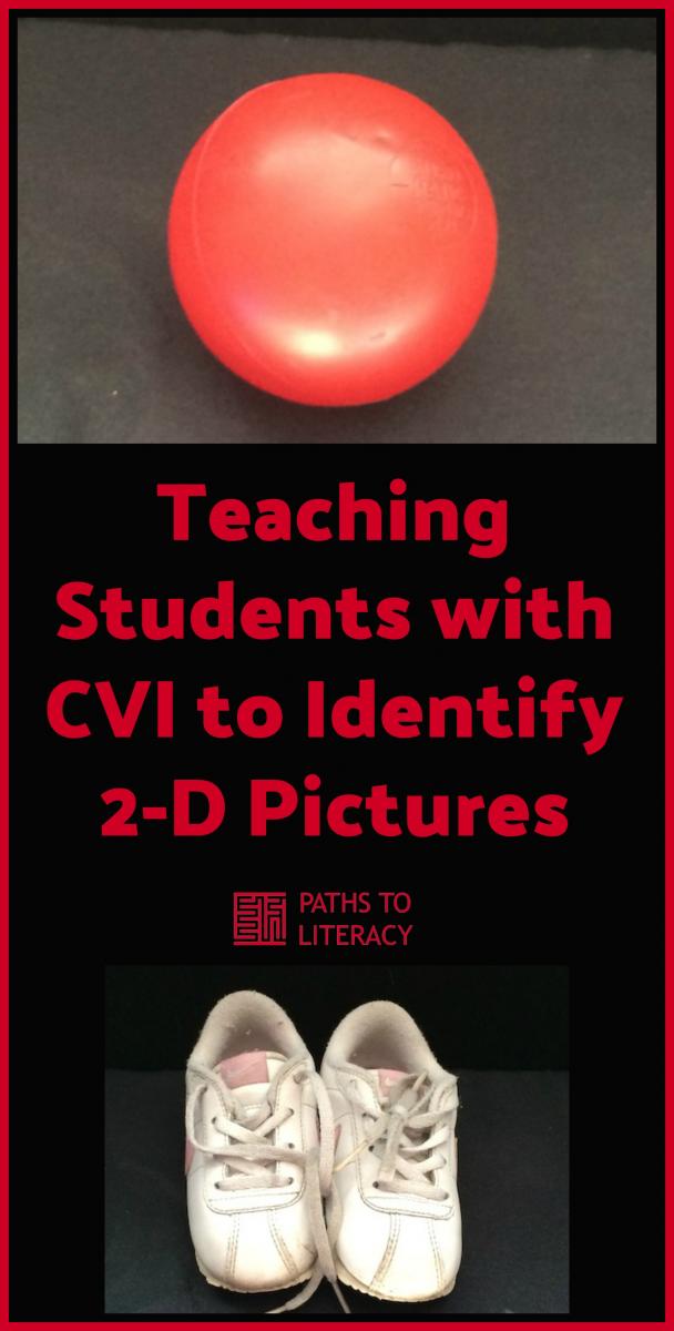 Collage of Teaching Students with CVI to Identify 2D Pictures