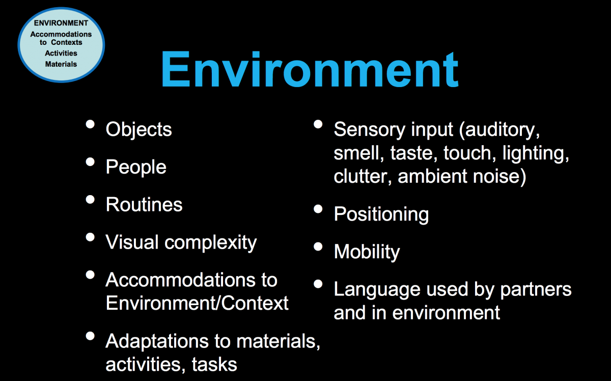 Powerpoint slide:  Environment