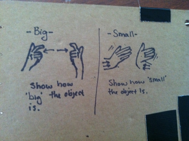 Big and small ASL signs