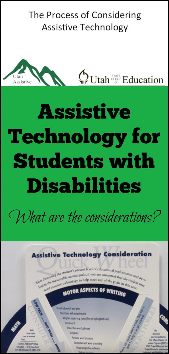 Pinterest collage for assistive technology considerations