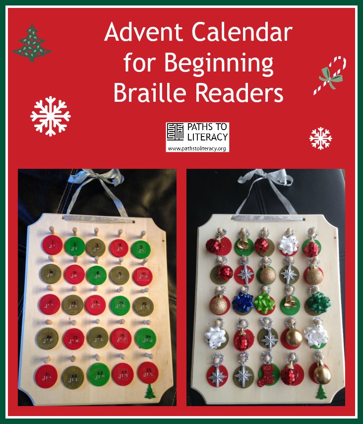 Advent Calendar for beginning braille readers