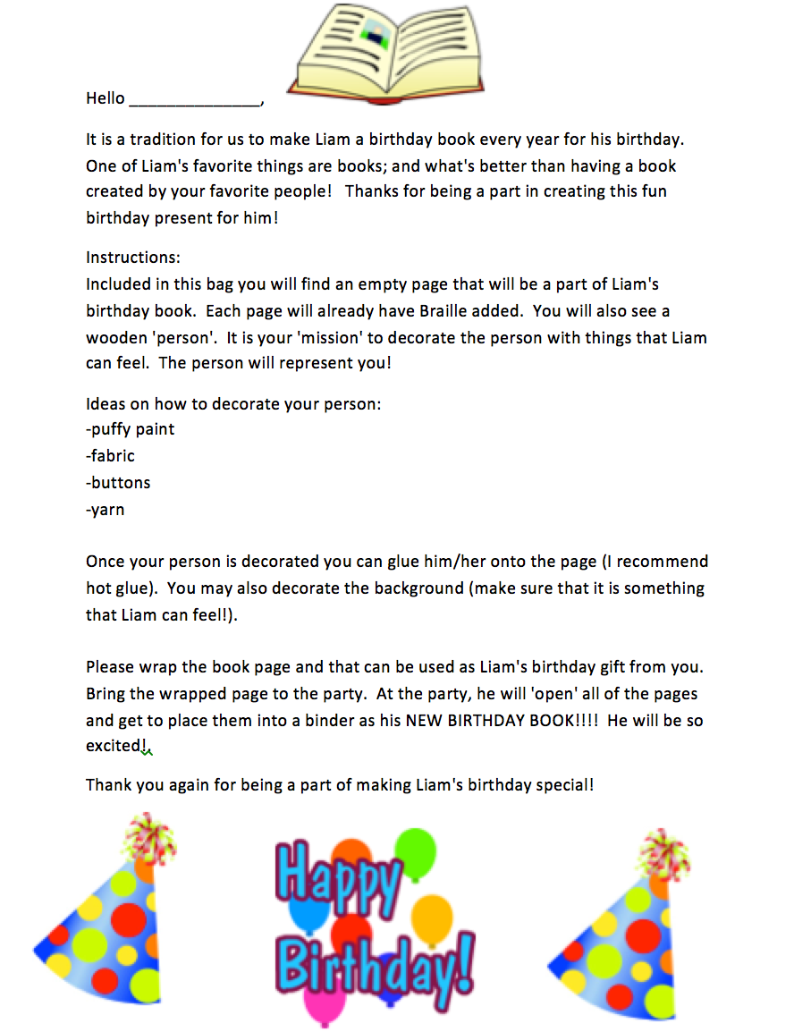 Click to download birthday letter. Birthday invitation letter