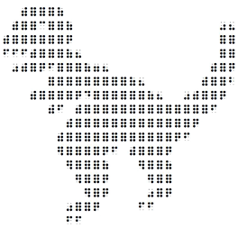 braille design of a dinosaur