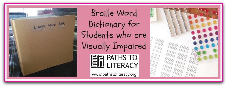 braille word dictionary collage