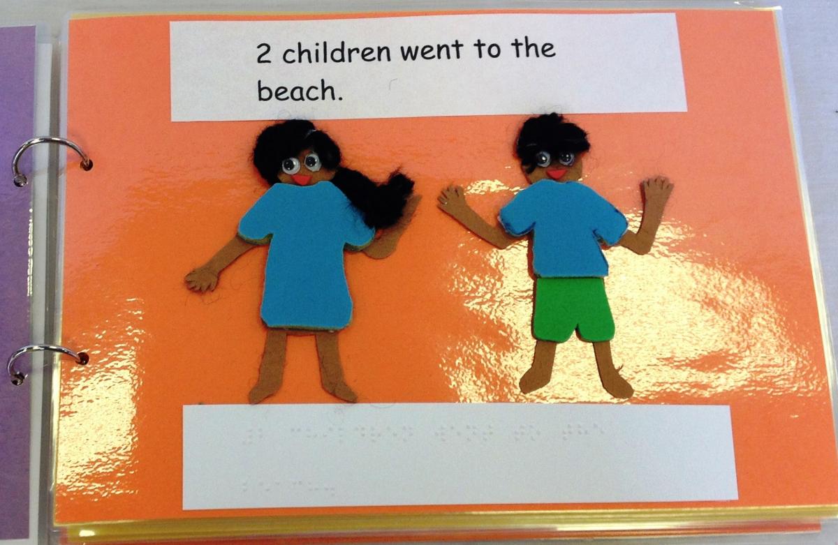 2 children went to the beach