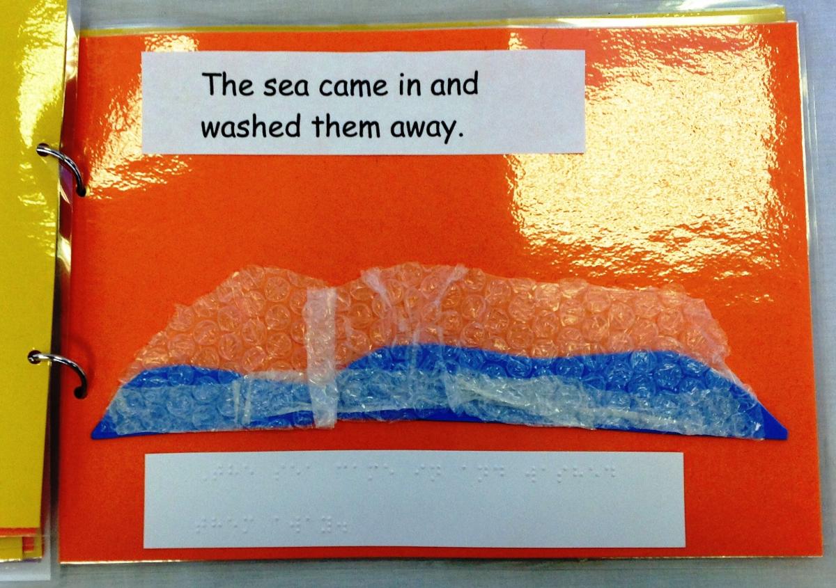 The sea came in and washed them away. The sea came in and washed them away.