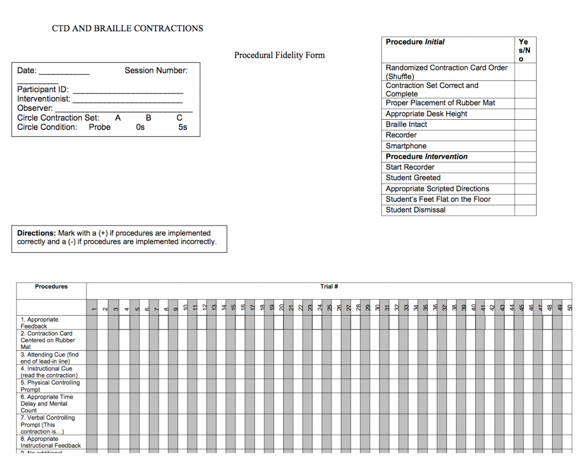 Constant Time Delay data form