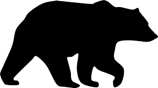 Silhouette of bear Silhouette of bear