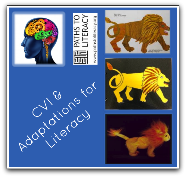 CVI literacy adaptations collage