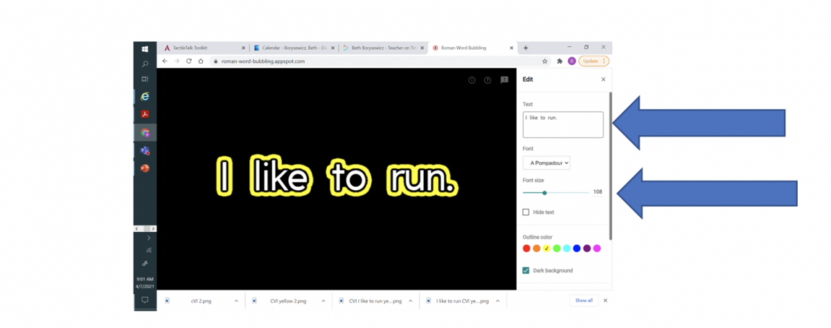 Screenshot of