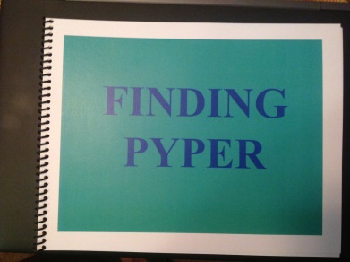 a cover of a book with the title Finding Pyper