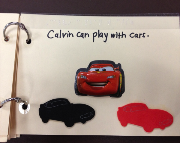 Calvin can play with cars.