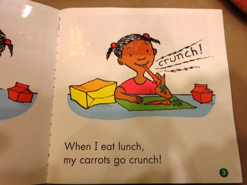 When I eat lunch, my carrots go crunch!