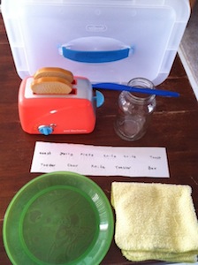 Contents of a conversation box about making toast