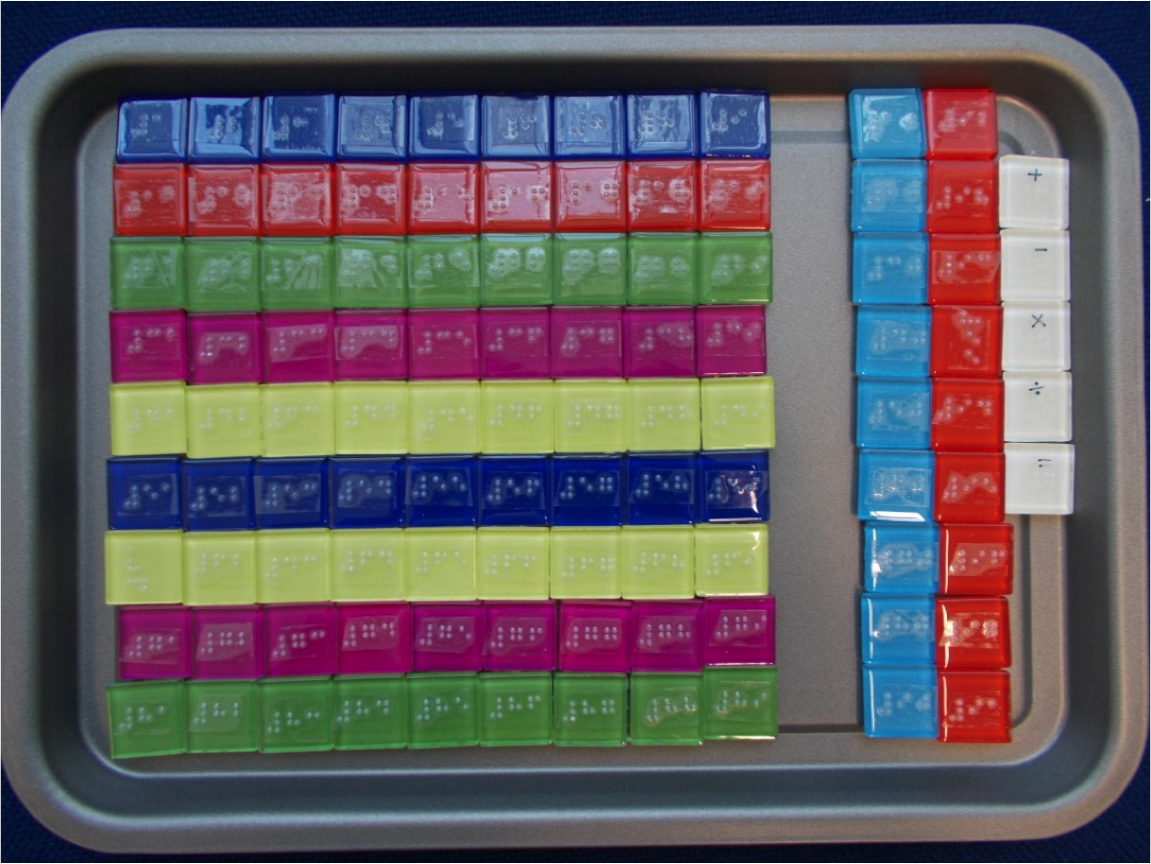 Click to view squares on baking tray color-coded