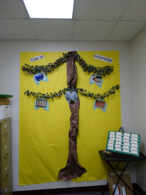 Click to enlarge is the tree itself with the words