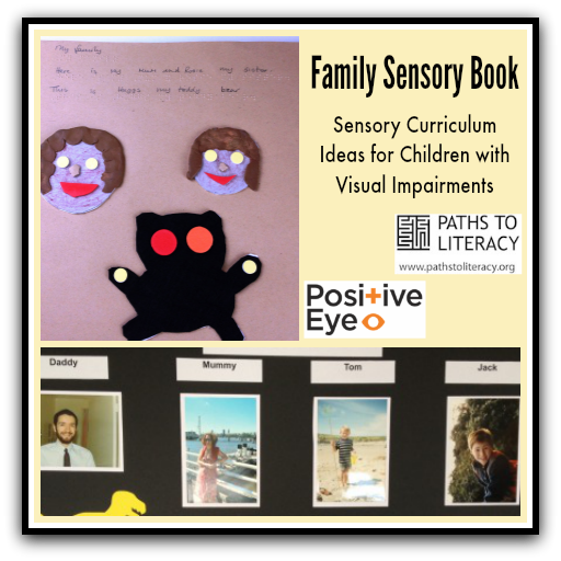 family sensory book collage