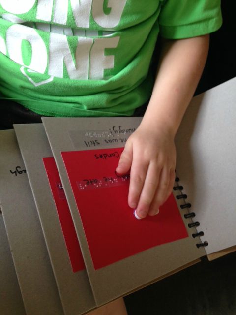 Click to view liam in green short using caterpillar adapted book