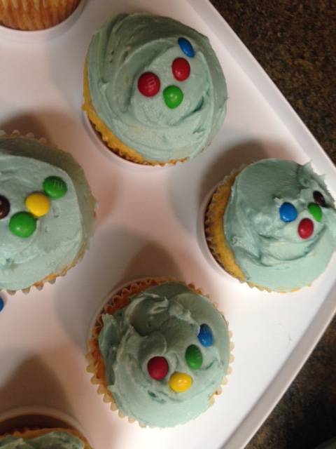 Cupcakes with braille 