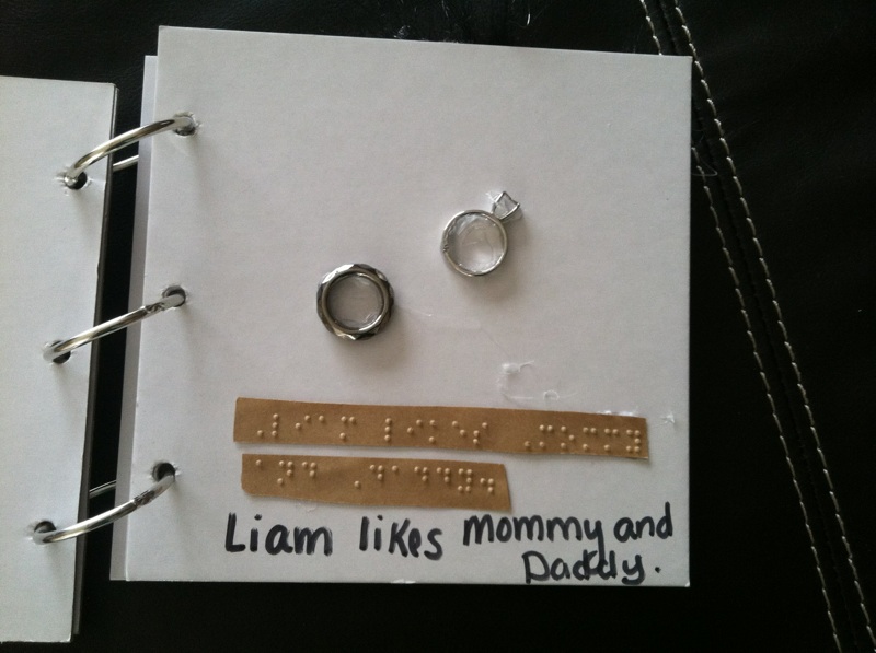 Liam likes Mommy and Daddy.