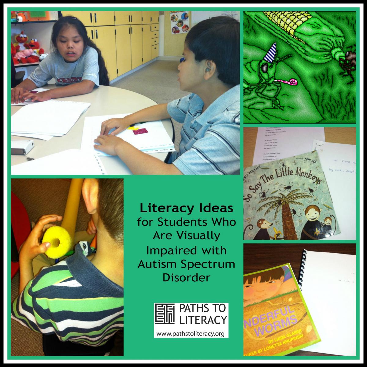 Collage of Literacy and Autism Spectrum
