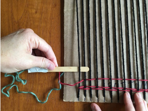 Weaving with the new color