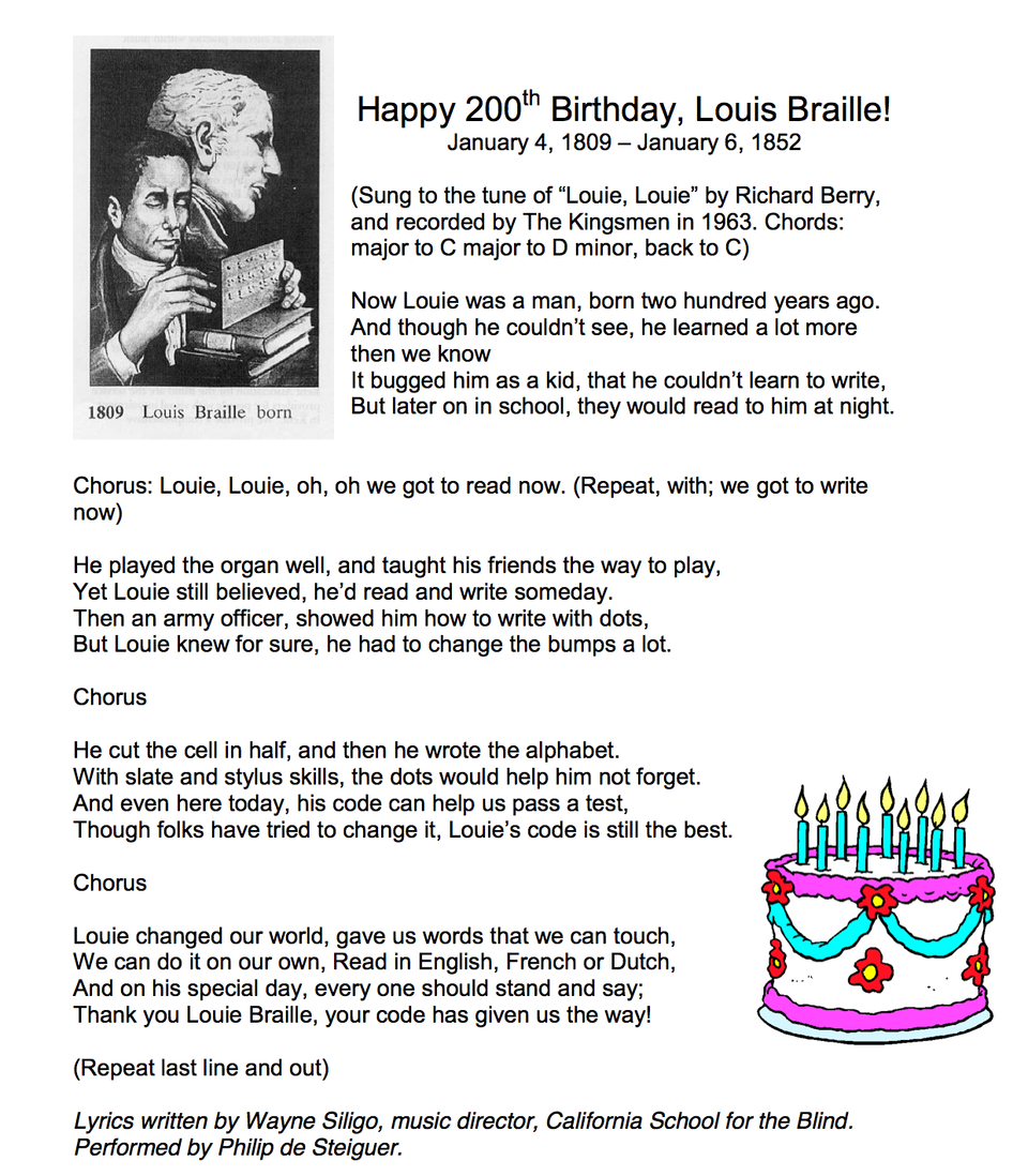 Louis Braille lyrics