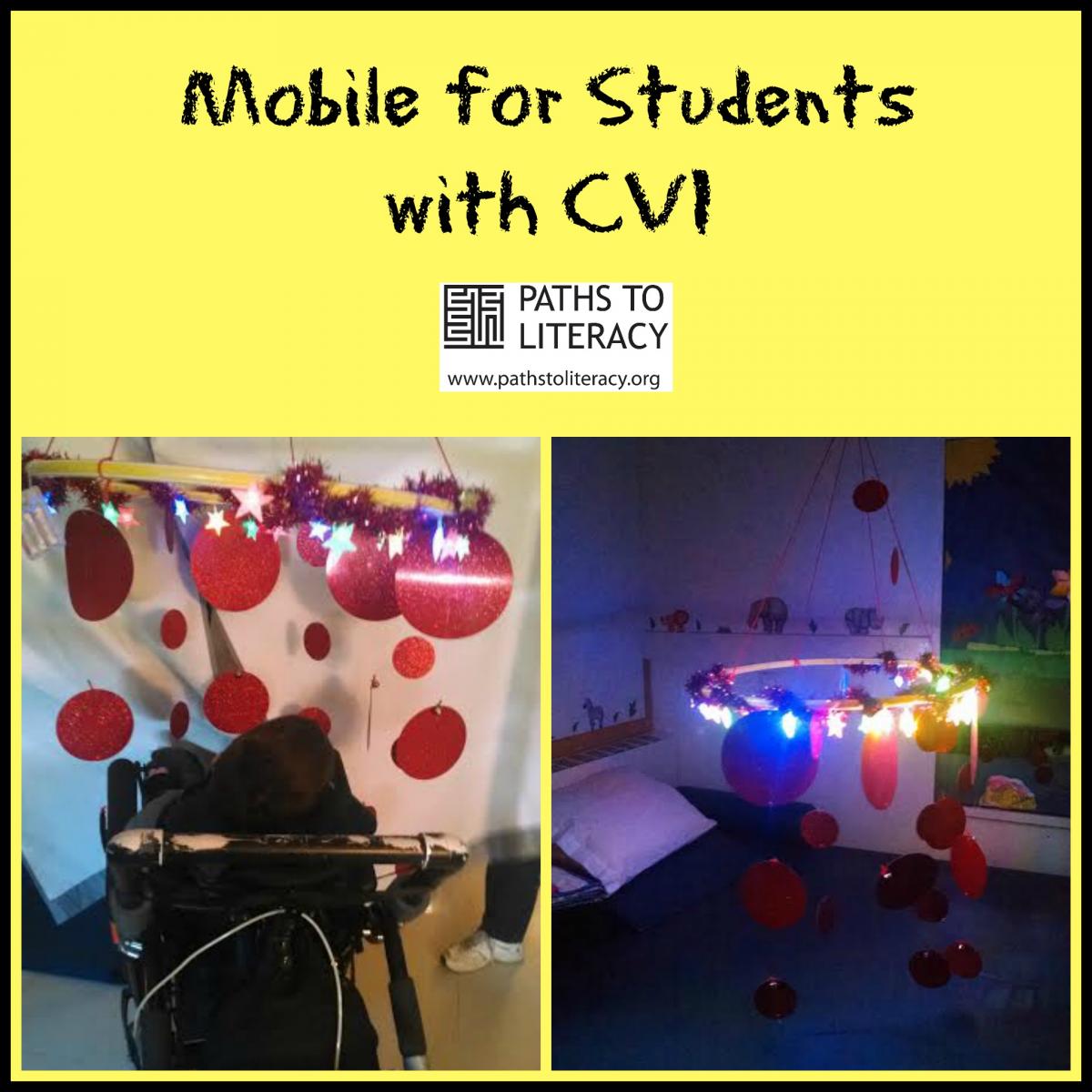 Collage of mobile for students with CVI
