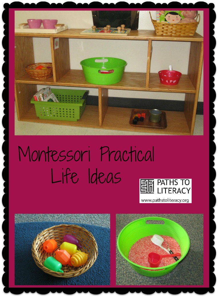 Collage of Montessori Practical Life Ideas
