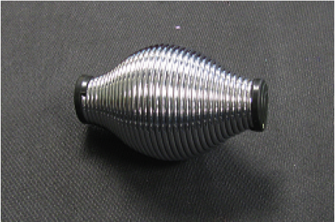 metal cylinder with ridges