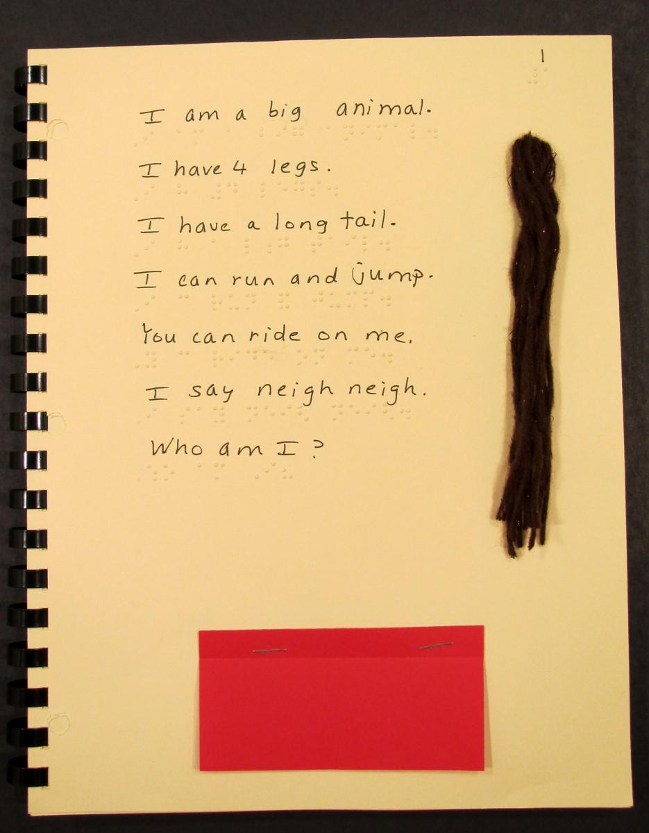 Page from Who Am I book