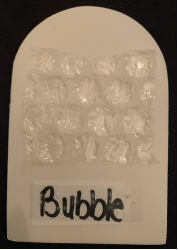Tactile symbol for bubbles