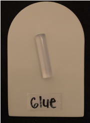 Tactile symbol for glue