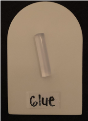 Tactile symbol for glue Tactile symbol for glue