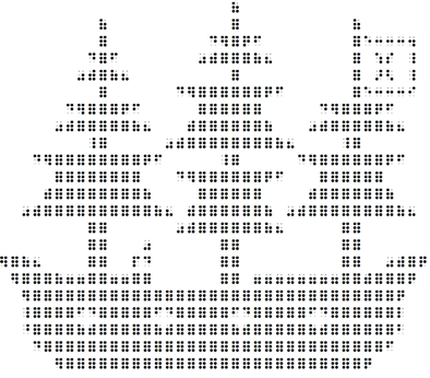 pirate ship braille design