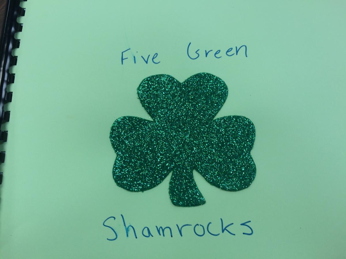 Five Green Shamrocks