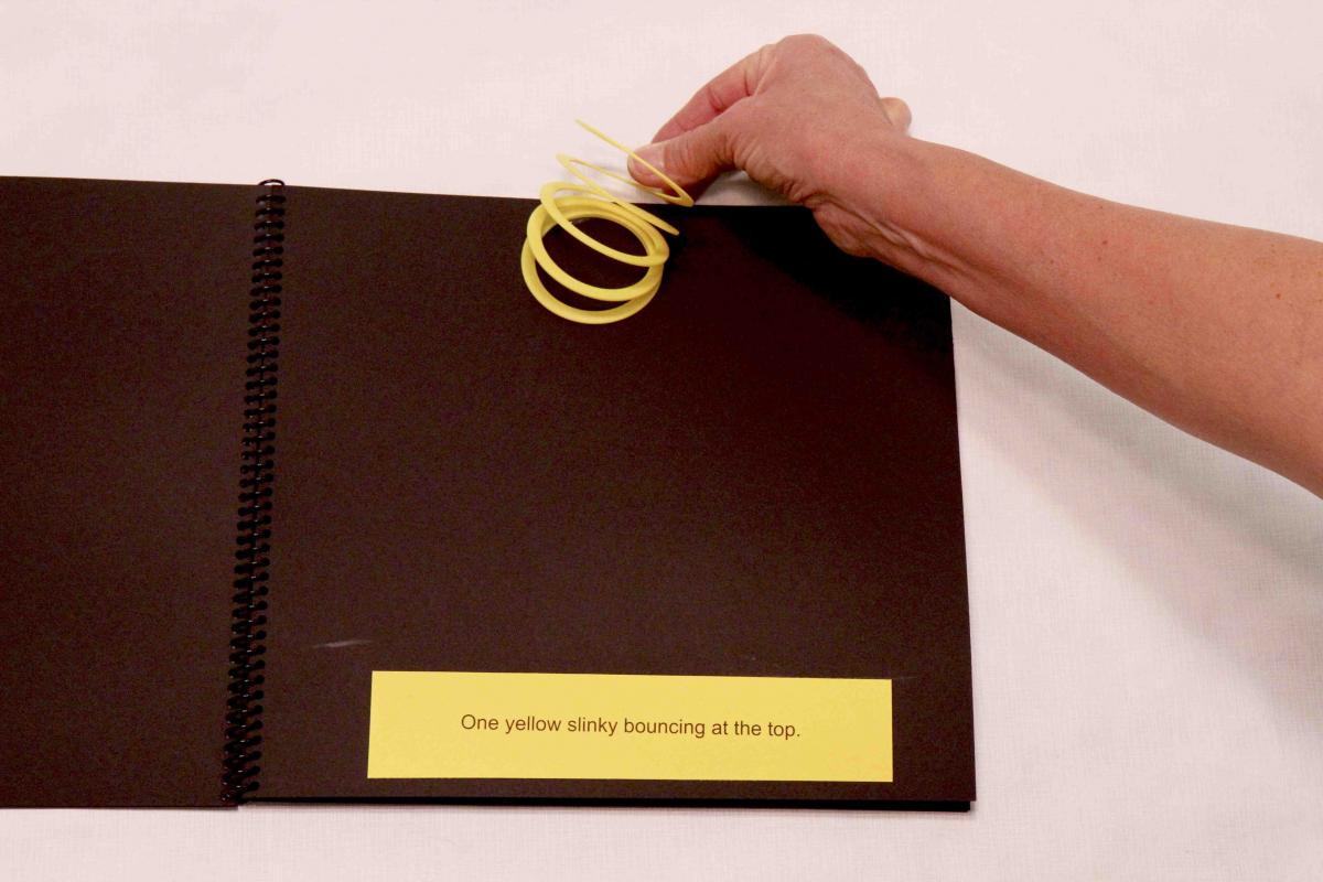 Page of Yellow Slinky book